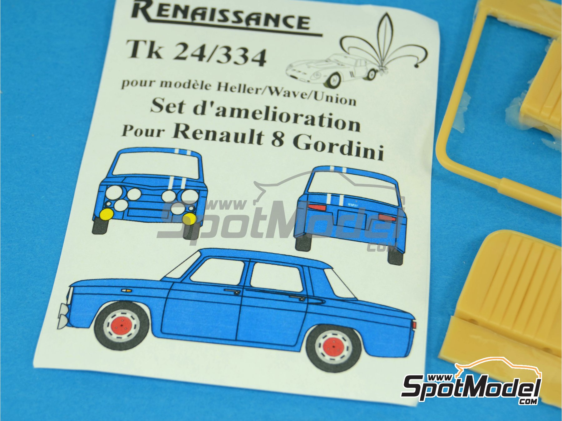 Heller Kit R8 Gordini 68è Rallye Monte Carlo Box Paul Lengellé 1/24è